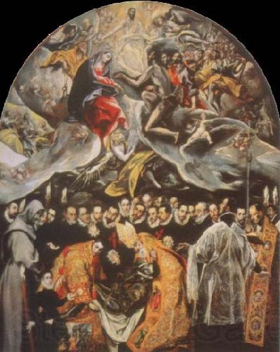 El Greco the burial of count orgaz Spain oil painting art